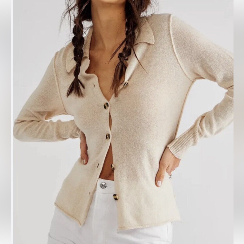 Free People cashmere cardi cardigan women’s Medium